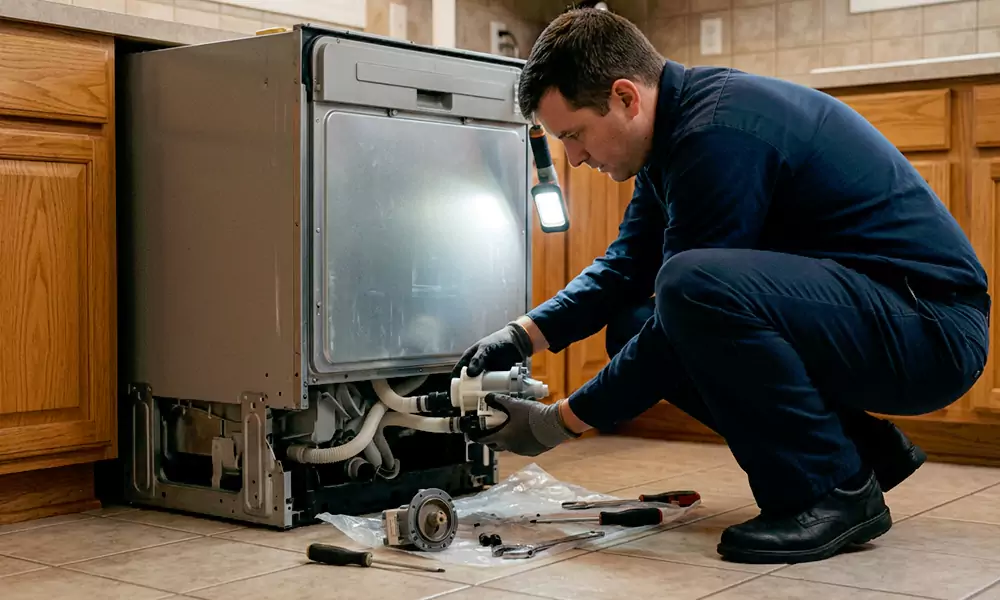 Dishwasher Pump Replacement in Melrose, MA